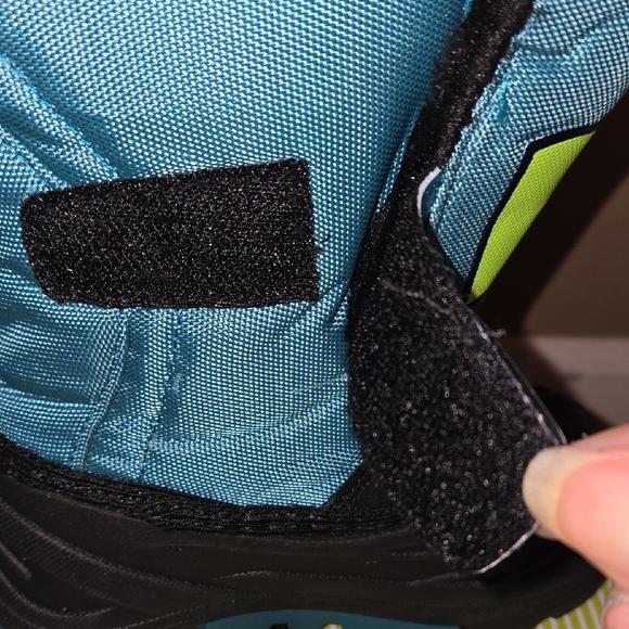 Dinosaur Kids RAIN & SNOW  Boots - Teal and Black SO CUTE...toddler 8 - Picture 5 of 10